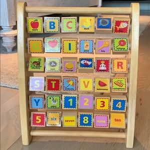 HAPE ABC abacus. Lovingly used, in great shape.